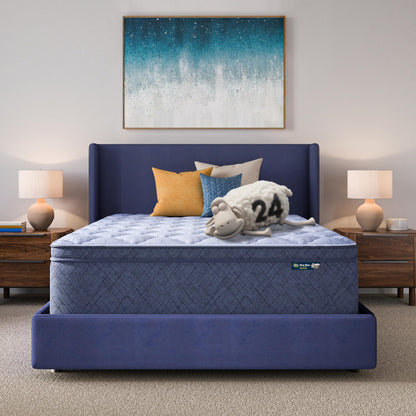 Serta Perfect Day 16-Inch Plush Pillow Top Mattress in a bedroom setting