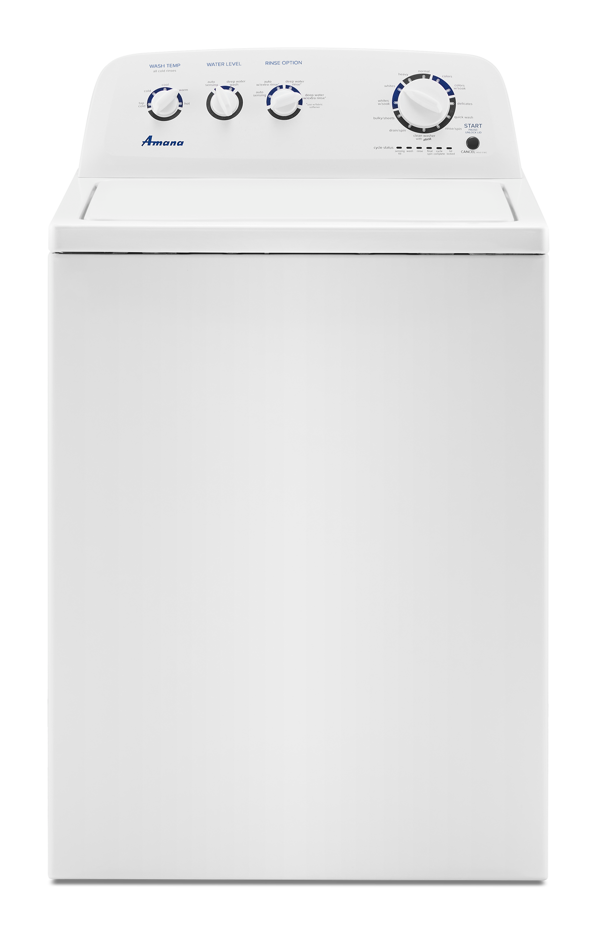 Amana NTW4519JW white washer - one of the two appliances included in this pair