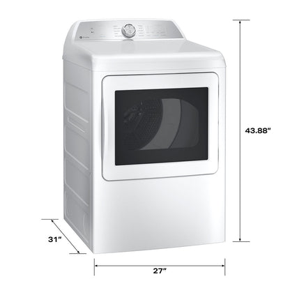 GE Appliances Profile PTD60EBSR Dryer - White — image 4