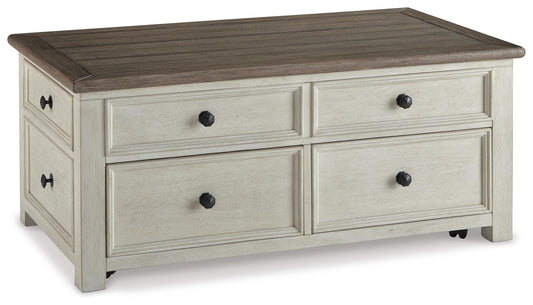 Ashley Furniture Bolanburg Distressed White Lift-Top Coffee Table