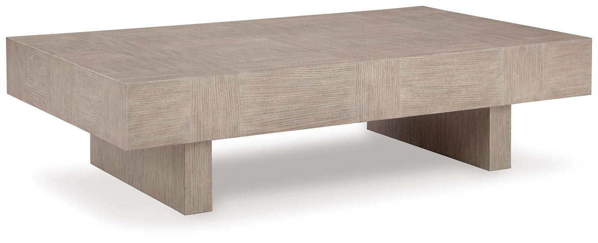 Ashley Furniture Jorlaina Textural Light Gray Coffee Table