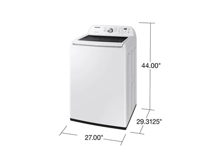 Samsung WA45T3200AW washer dimensions: 27 inches wide, 44 inches high, 29 5/16 inches deep