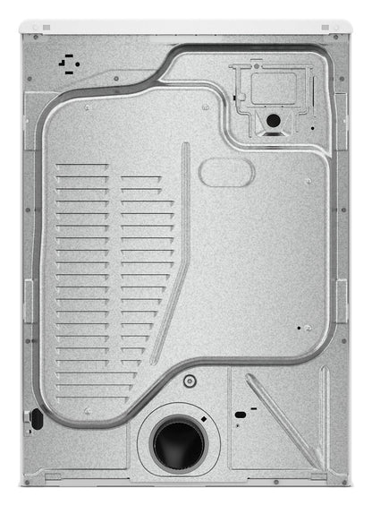 Whirlpool WED4720RW white dryer, rear vent view