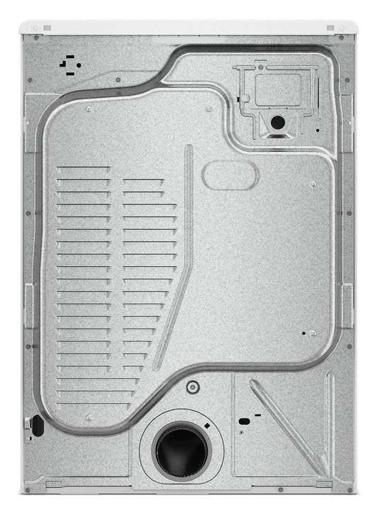 Whirlpool WED4720RW white dryer, rear vent view