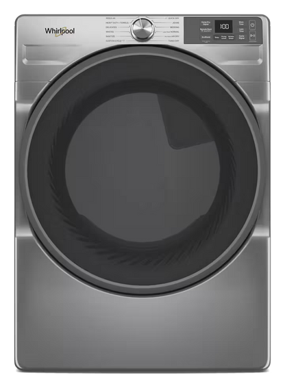 Whirlpool WED5720RR Radiant Silver dryer, front exterior