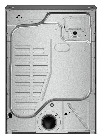 Whirlpool WED5720RR Radiant Silver dryer, rear vent view
