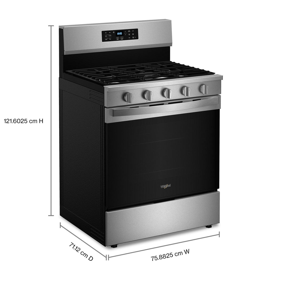 Whirlpool 30-inch Freestanding Gas Range - Stainless Steel