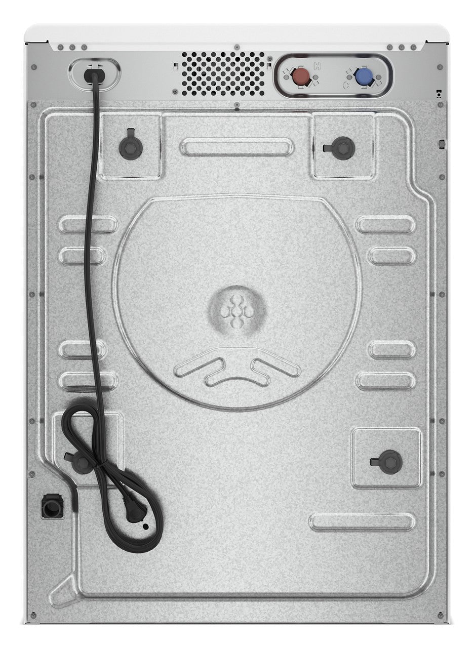 Whirlpool WFW4720RW white washer, rear connection view