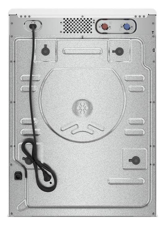 Whirlpool WFW4720RW white washer, rear connection view
