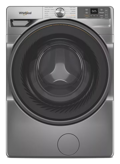 Whirlpool WFW5720RR Radiant Silver washer, front exterior