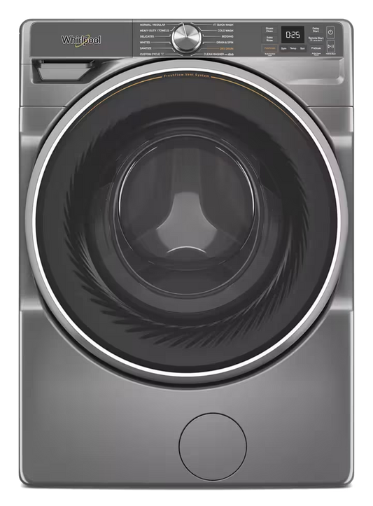 Whirlpool WFW6720RR Radiant Silver washer, front exterior