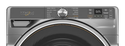 Whirlpool WFW6720RR Radiant Silver washer, control panel detail