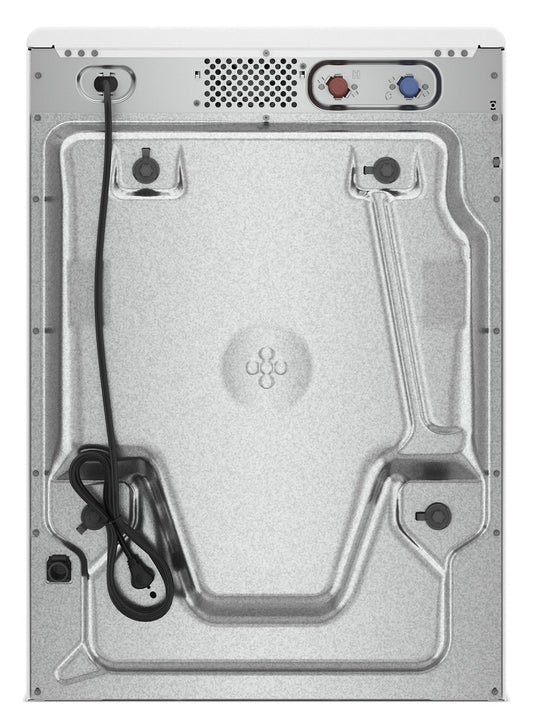 Whirlpool WFW6720RR Radiant Silver washer, rear connection view