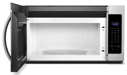 Whirlpool WMH31017HS stainless microwave, open cooking cavity # finish_stainless steel
