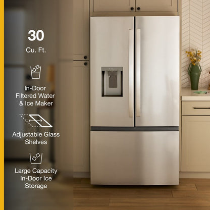 Whirlpool 30 Cu. Ft. French Door Refrigerator (WRFF3536SZ) - Stainless Steel — image 3