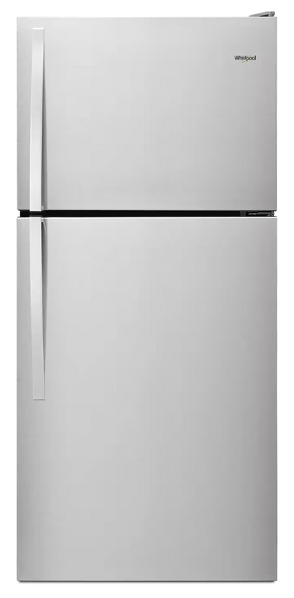Whirlpool WRT318FZDM stainless refrigerator, front exterior