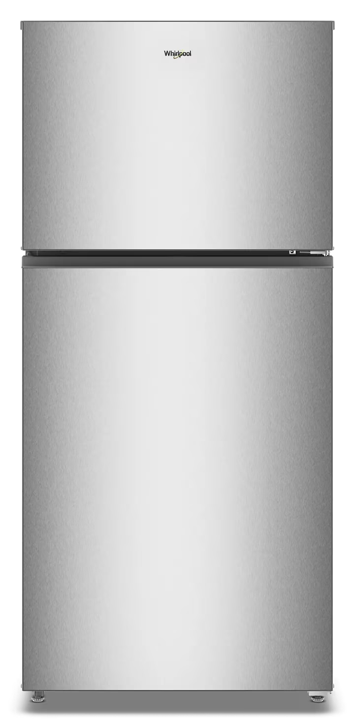 Whirlpool WRTX3119SZ stainless refrigerator, front exterior