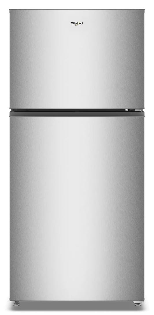 Whirlpool WRTX3119SZ stainless refrigerator, front exterior