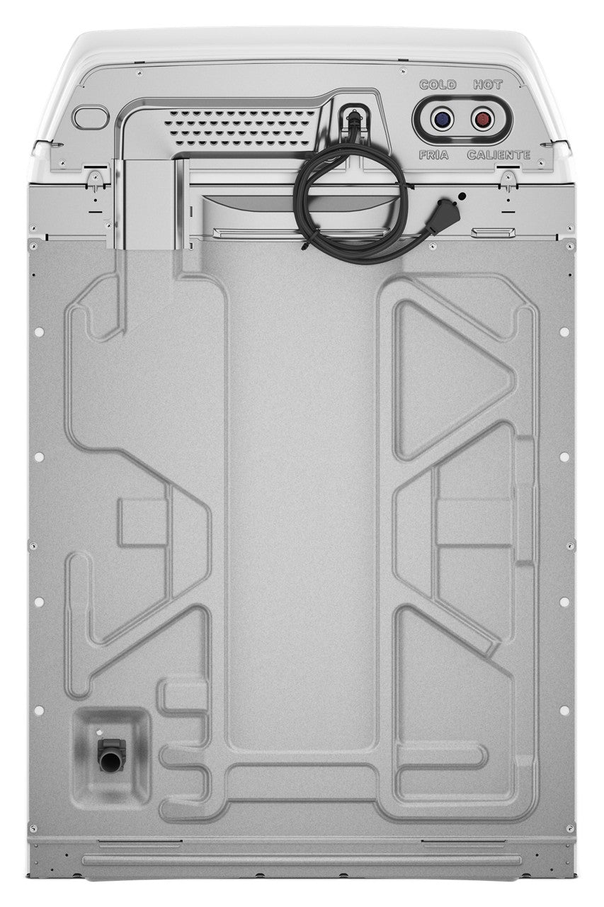 Whirlpool WTW4307SW white washer, rear connection view