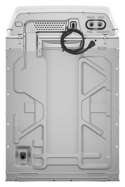 Whirlpool WTW4307SW white washer, rear connection view