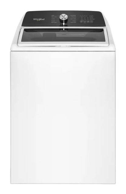 Whirlpool WTW5020SW white washer, front exterior