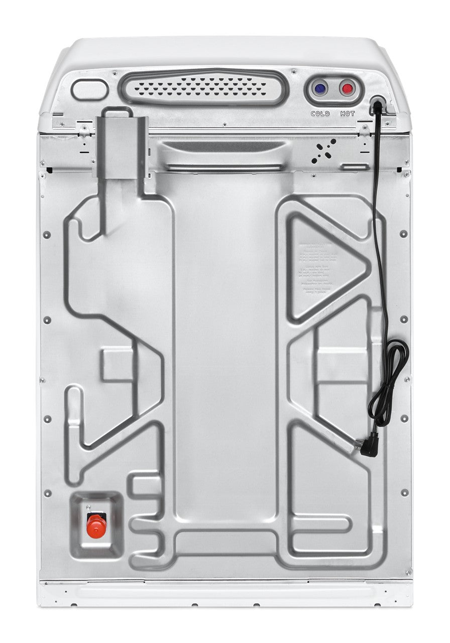 Whirlpool WTW5020SW white washer, rear connection view