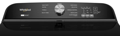 Whirlpool WTW6157PB Volcano Black washer, control panel detail