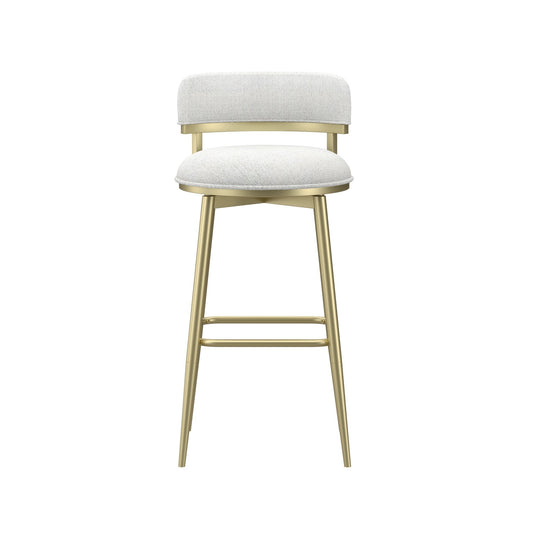 HH2home Jaxon Adjustable-Height Swivel Bar Stool - Gold & White