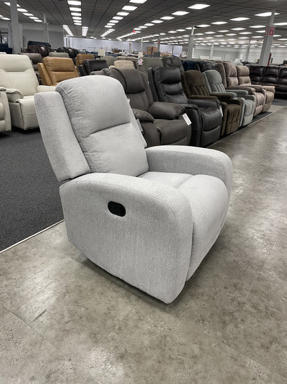 Cheers Light Gray Fabric Gliding Recliner — image 3