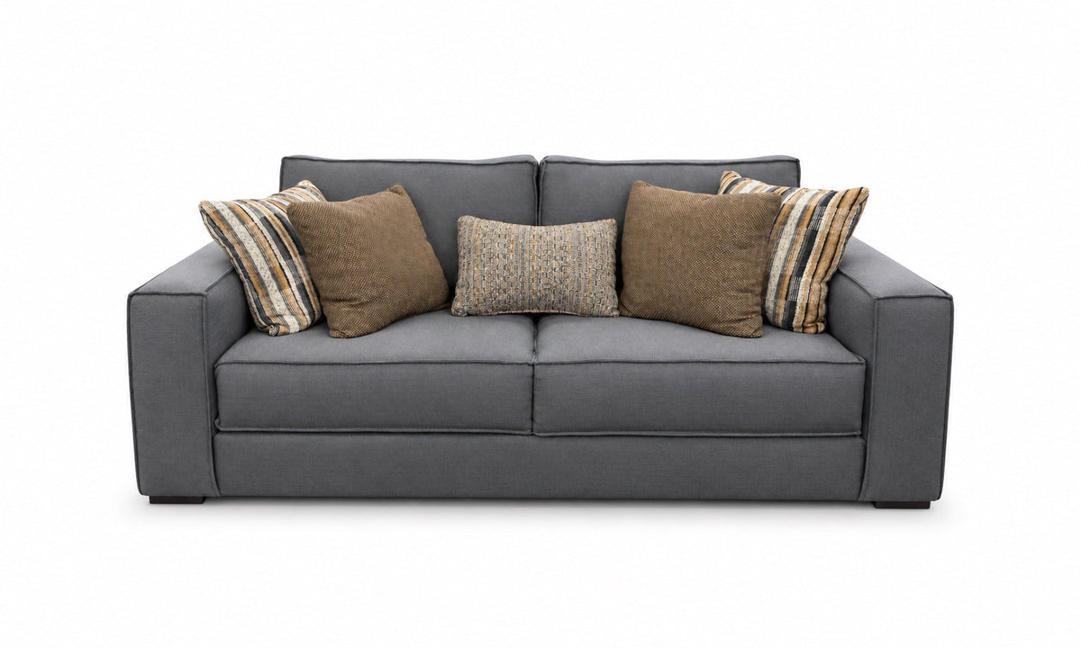 Corinthian Acasa Storm Sofa shown alone with the complete item upright