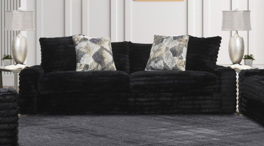 Style Line 5200 Black/Charcoal Sofa