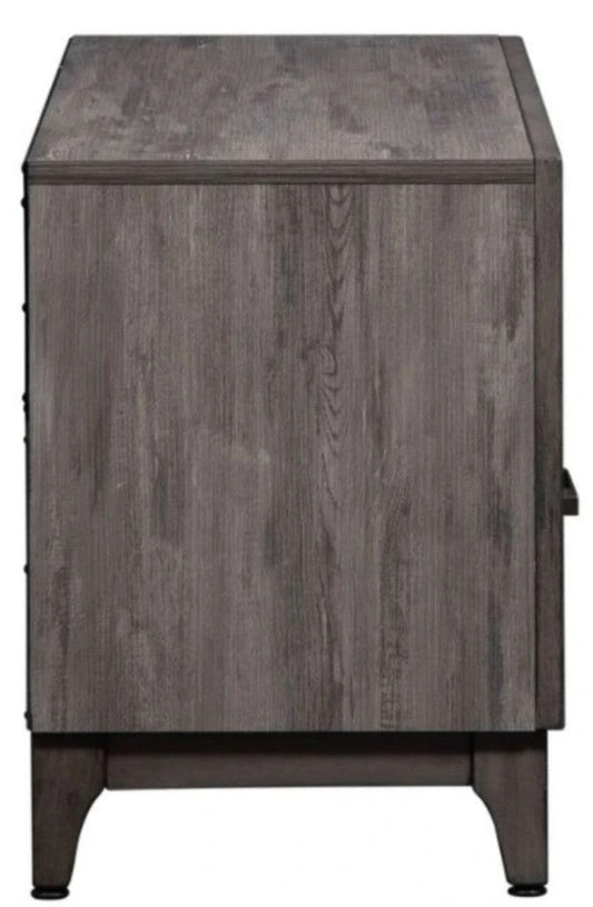Liberty Furniture Gray Wood TV Console with Storage — image 3