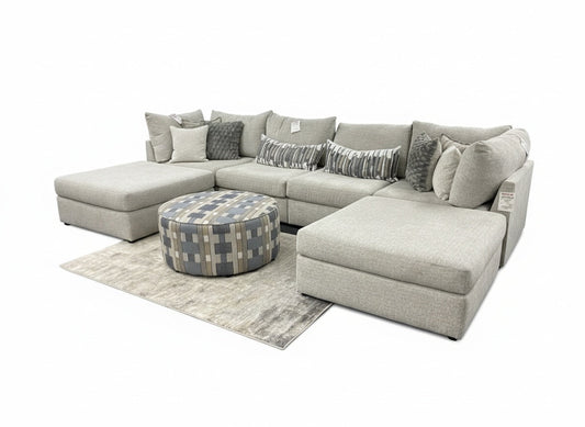 Behold Home 2880 Modular Sectional 6-Piece Set - Ecru — view 2
