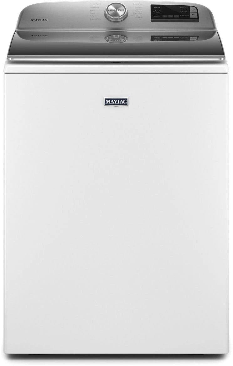 Maytag MVW6230RHW white smart top-load washer, lid closed