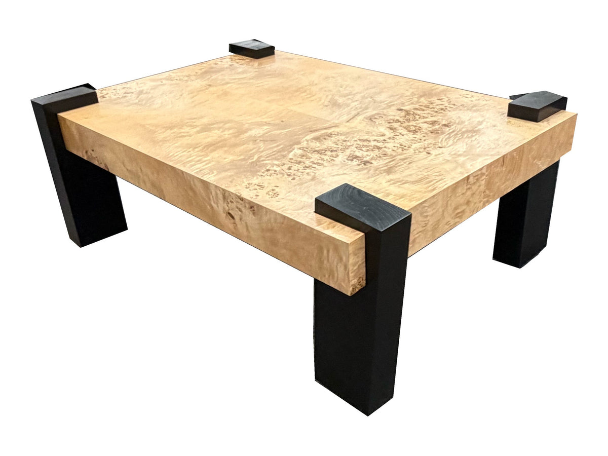 Elk Home S0075-9857 Natural Burl Coffee Table — actual floor photograph isolated on white; one table only