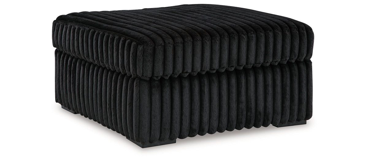 Midnight-Madness Oversized Accent Ottoman