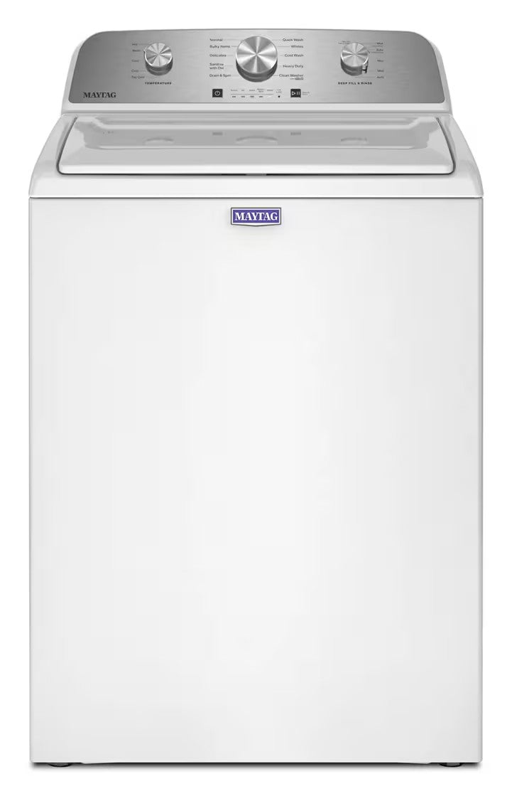 Maytag MTW4205SW white 4.2 cu. ft. top-load washer, front view