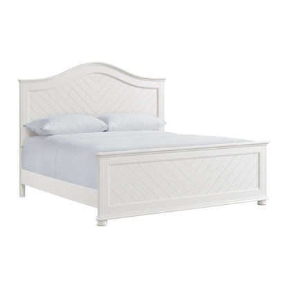 Elements International Kona Chevron White King Bed