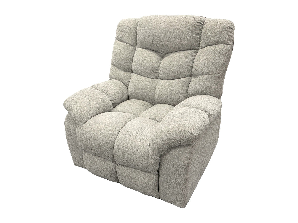 Lifestyle Furniture U8137G-21 Barley recliner — actual tagged floor photograph isolated on white; one chair only