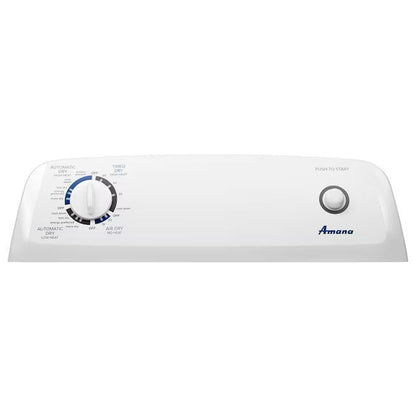 Amana NED4655EW dryer control panel detail