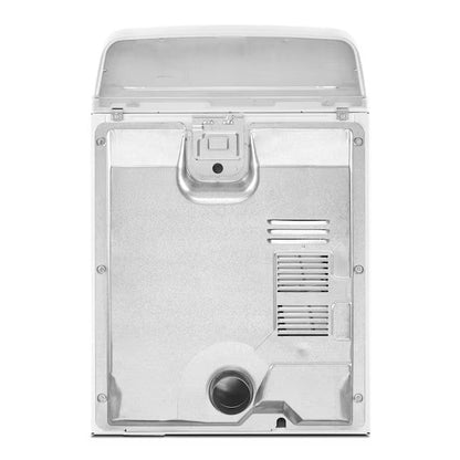 Amana NED4655EW electric dryer, rear vent connection view