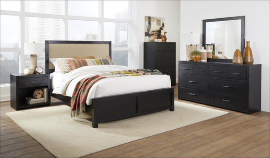 Progressive Furniture Diego 7-Piece King Bedroom Set - Black